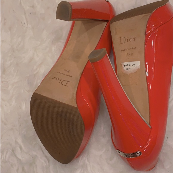 Dior Peep Toe Patent Heels - Picture 6 of 8